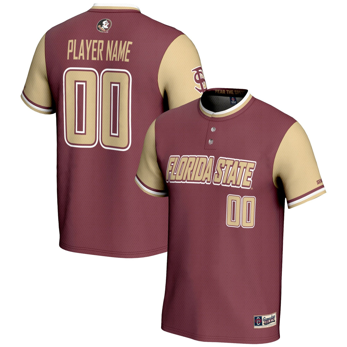 Florida State Seminoles NIL Pick-A-Player Lightweight Softball Jersey – Garnet product image 2, provided for visual