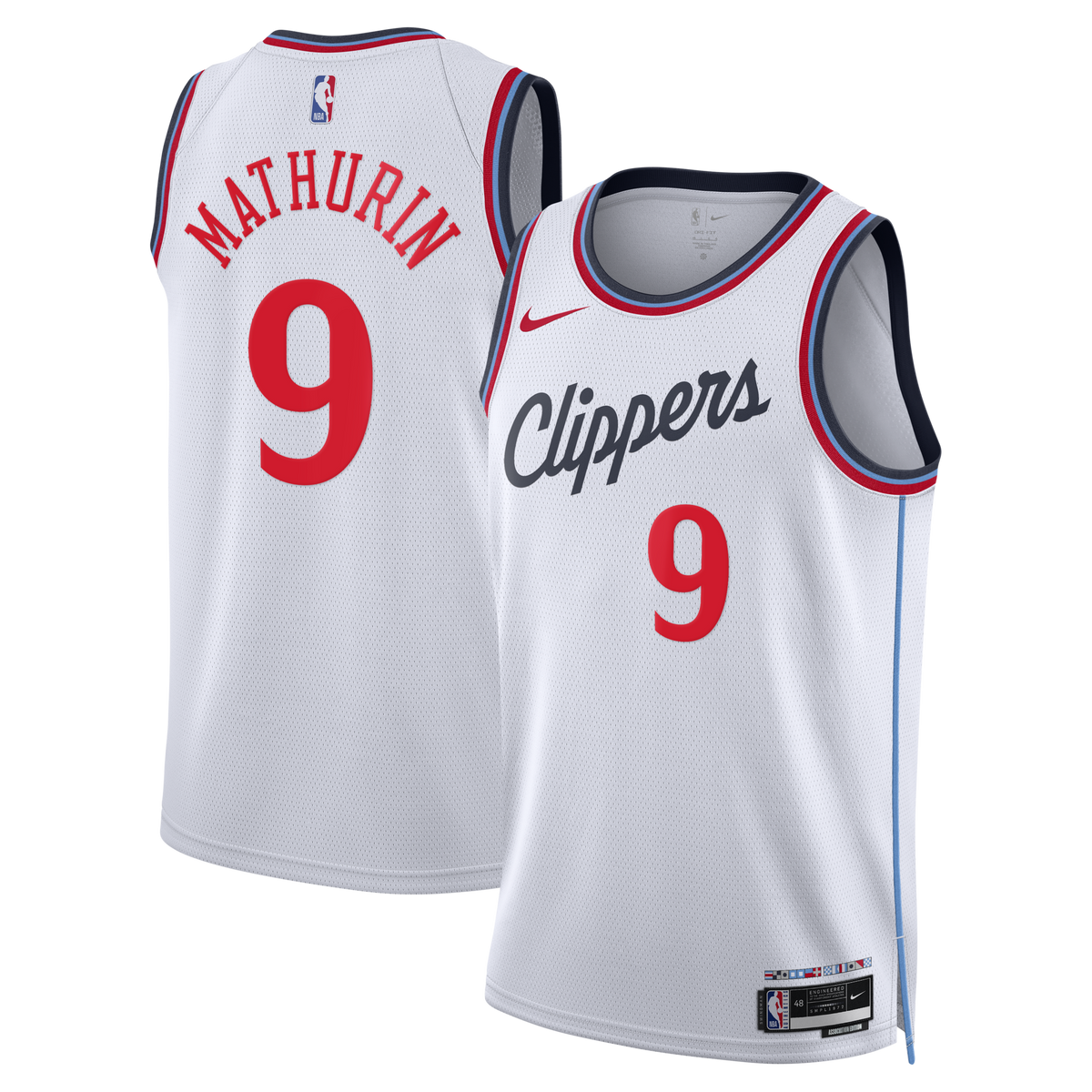 Los Angeles Clippers Replica Association Edition Swingman Jersey - White - Bennedict Mathurin product image 2, provided for