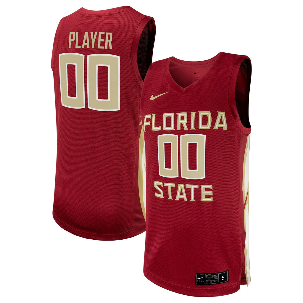 Florida State Seminoles NIL Pick-A-Player Basketball Replica Jersey - Garnet product image 2, provided for visual reference