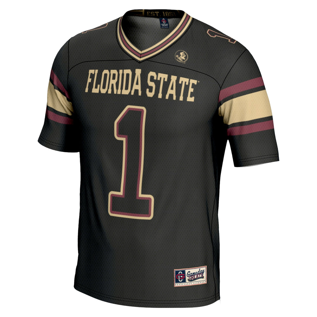 #1 Florida State Seminoles Endzone Football Jersey - Black product image 3, provided for visual reference and product detail