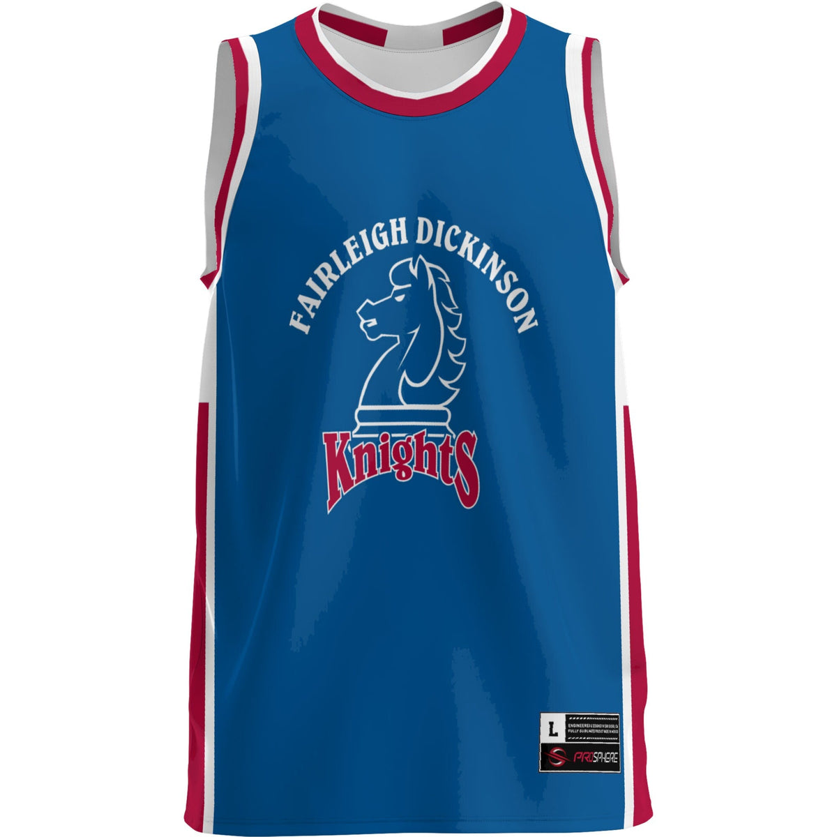 Fairleigh Dickinson Knights Lightweight Basketball Jersey - Blue product image 3, provided for visual reference and product