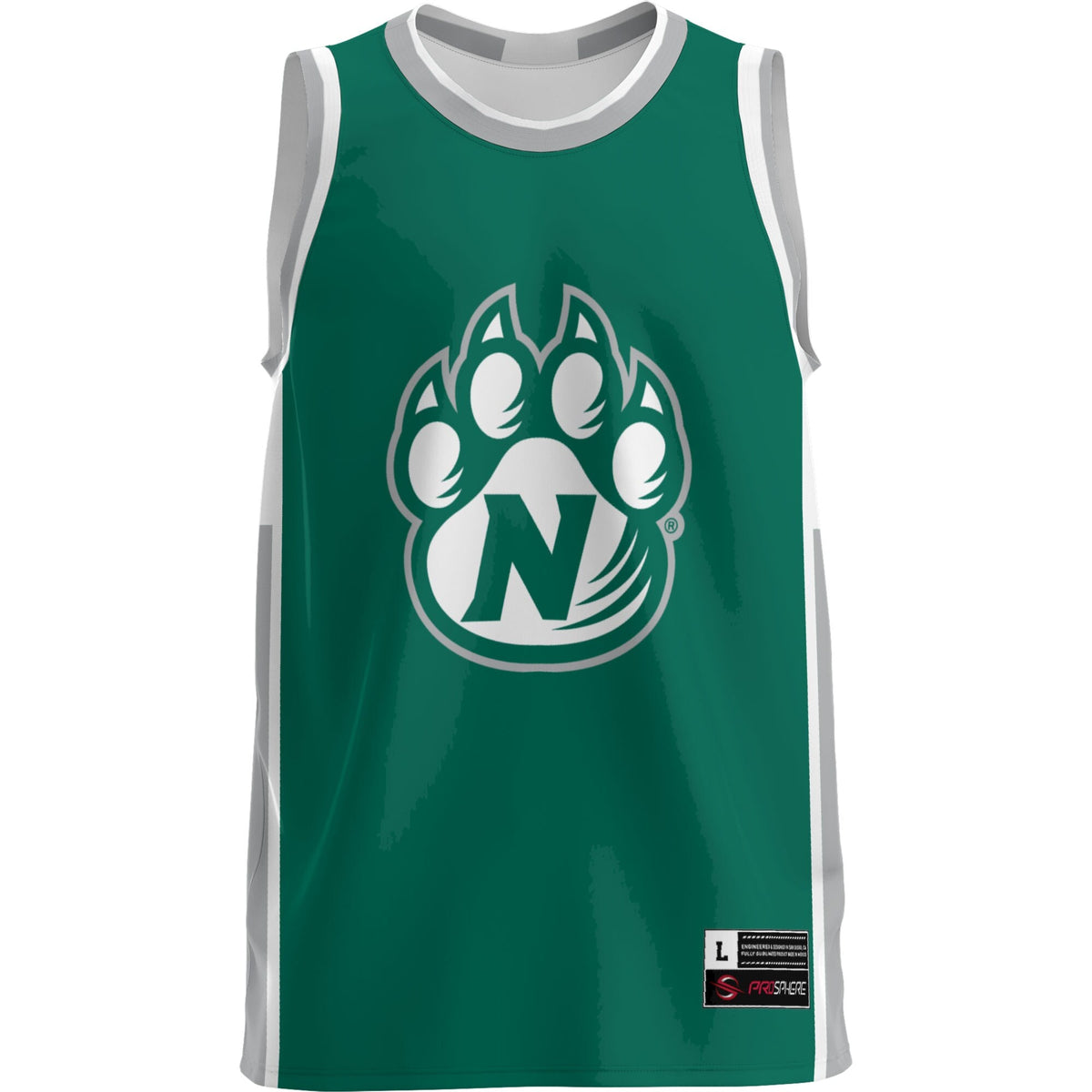 Northwest Missouri State Bearcats Lightweight Basketball Jersey - Green product image 3, provided for visual reference and