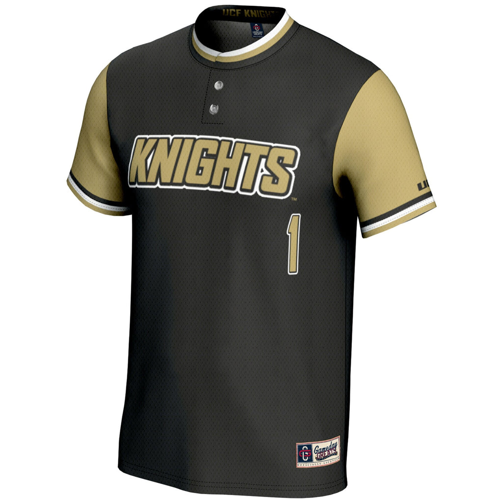 #1 UCF Knights Lightweight Softball Jersey - Black product image 3, provided for visual reference and product detail review