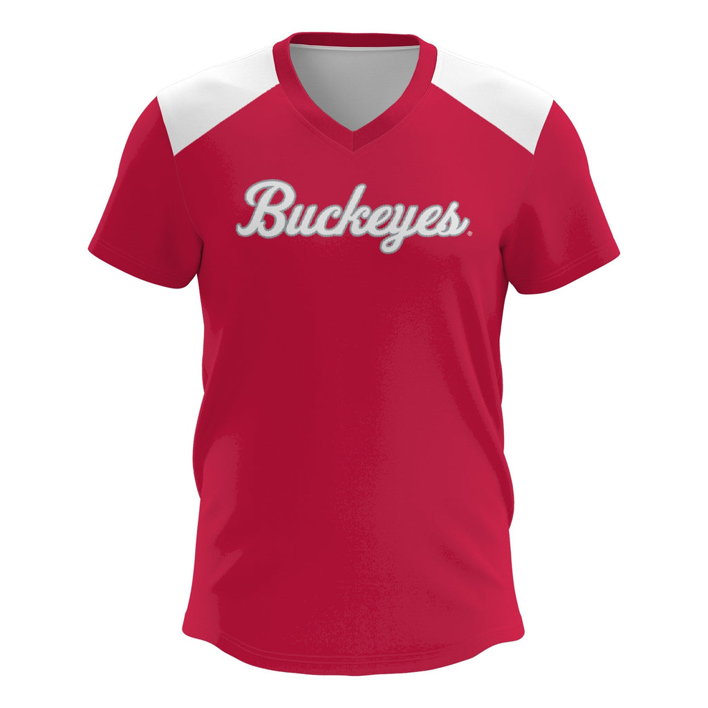 Ohio State Buckeyes Lightweight Lacrosse Jersey - Scarlet product image 3, provided for visual reference and product detail