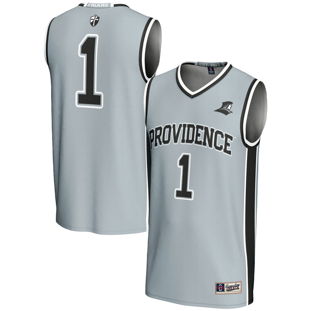 #1 Providence Friars Lightweight Basketball Jersey - Silver product image 2, provided for visual reference and product