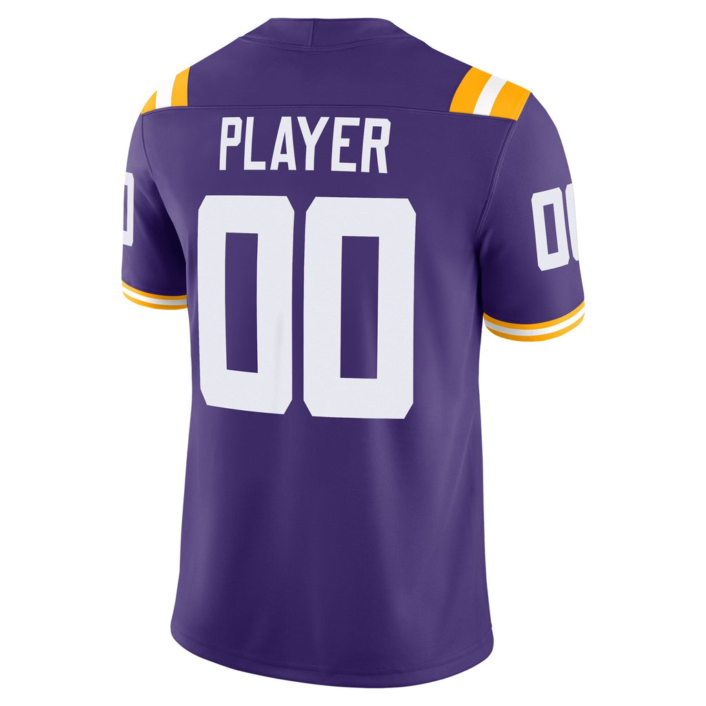 LSU Tigers NIL Pick-A-Player Game Jersey - Purple product image 4, provided for visual reference and product detail review