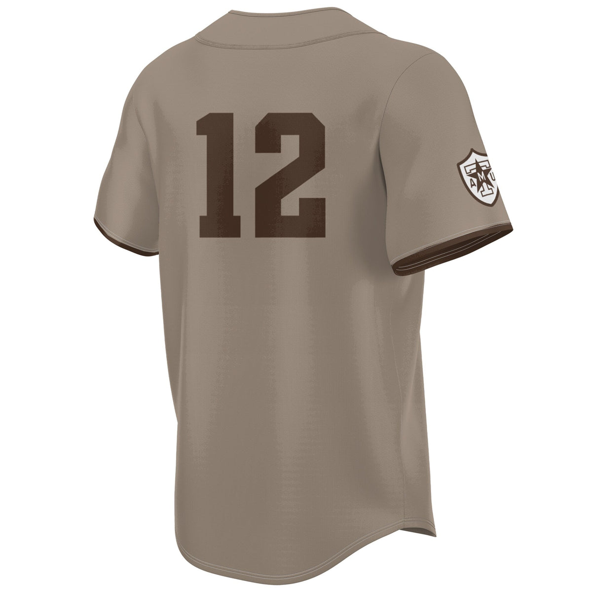 Texas A&M Aggies Corps of Cadet Lightweight Baseball Jersey - Khaki product image 4, provided for visual reference and