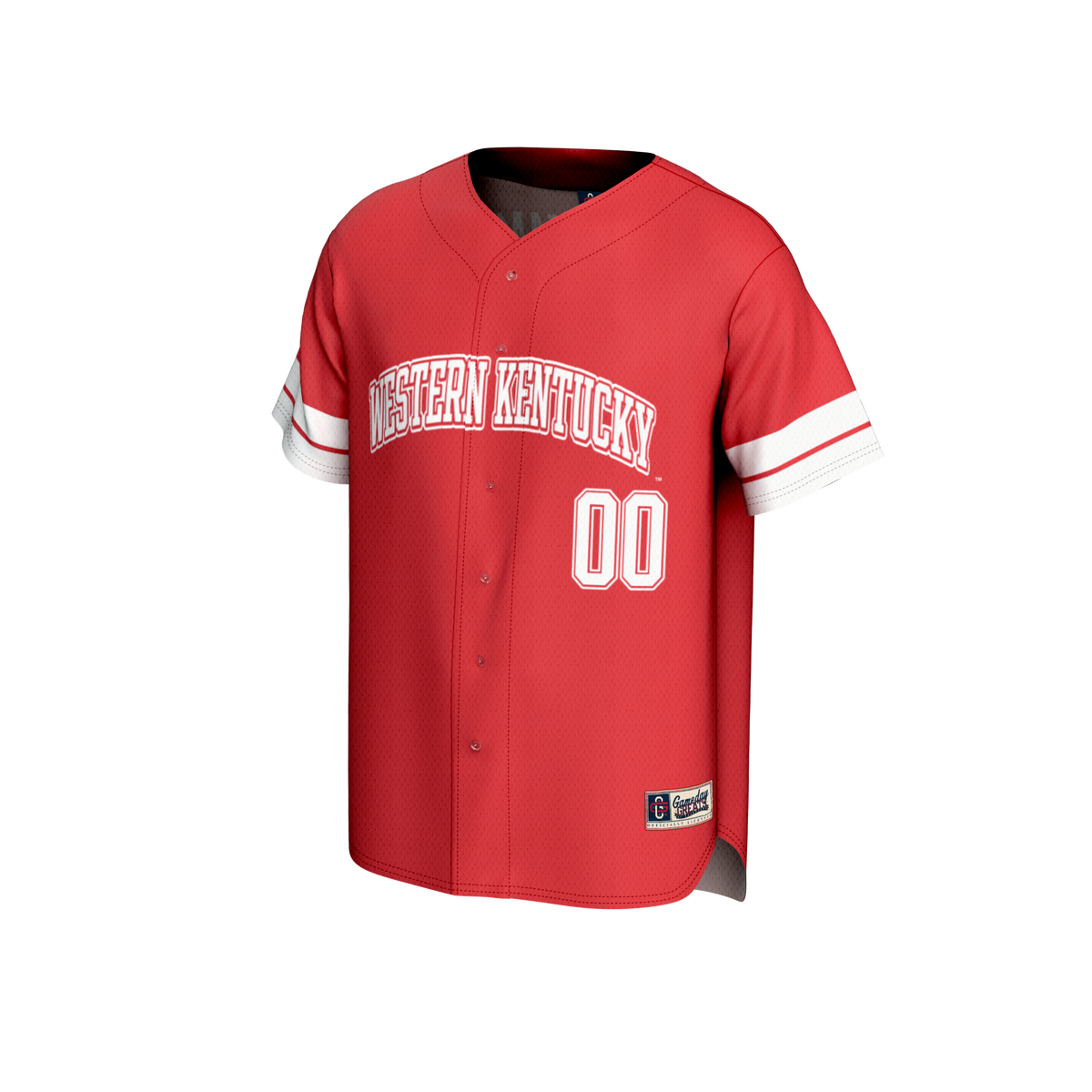 Western Kentucky Hilltoppers NIL Pick-A-Player Baseball Lightweight Jersey - Red product image 3, provided for visual