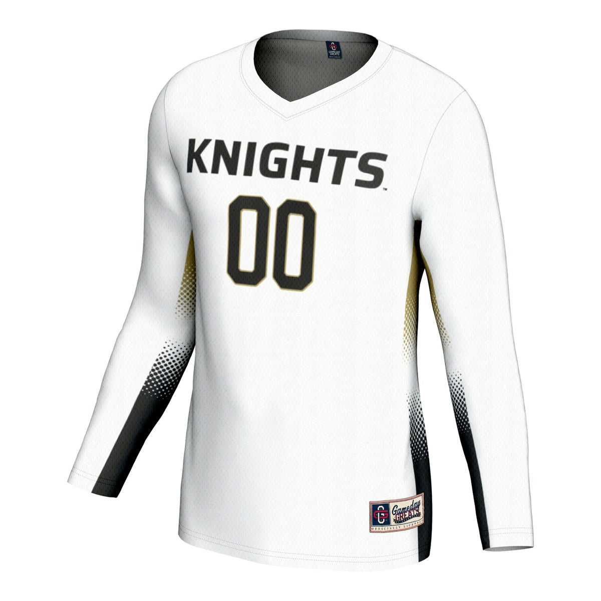 UCF Knights NIL Lightweight Volleyball Jersey - White product image 3, provided for visual reference and product detail