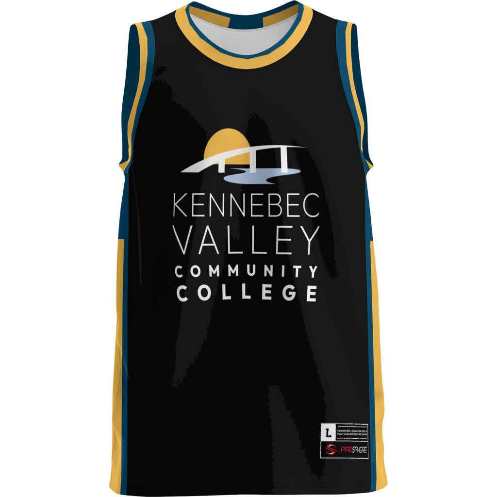 Kennebec Valley Community College Lightweight Basketball Jersey - Black product image 3, provided for visual reference and