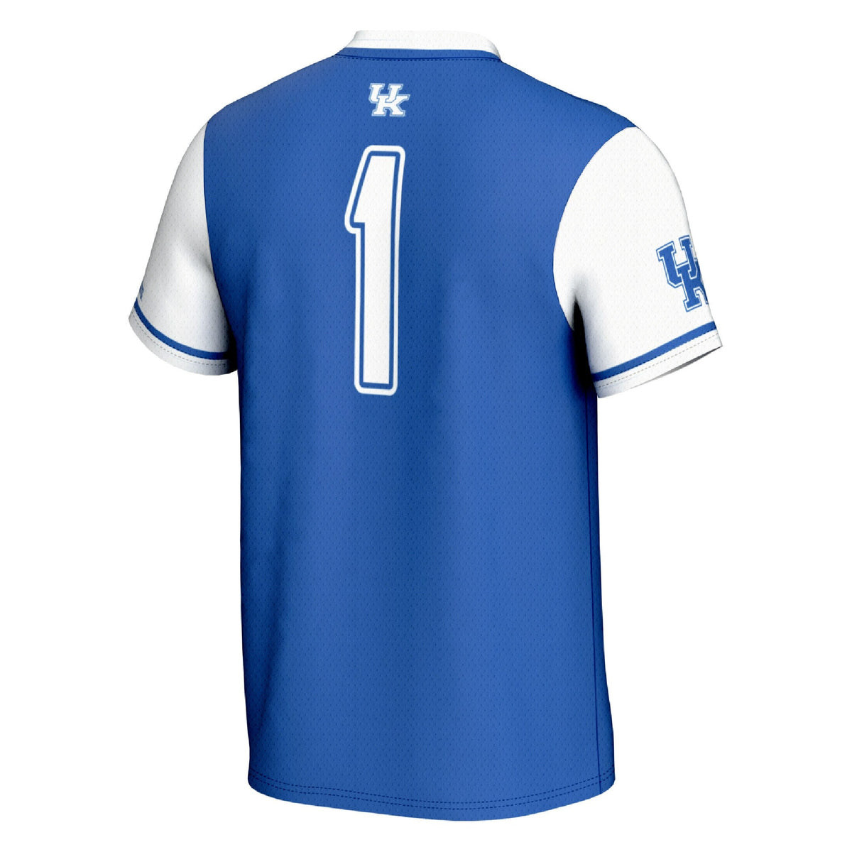 #1 Kentucky Wildcats Lightweight Softball Fashion Jersey - Royal/White product image 4, provided for visual reference and