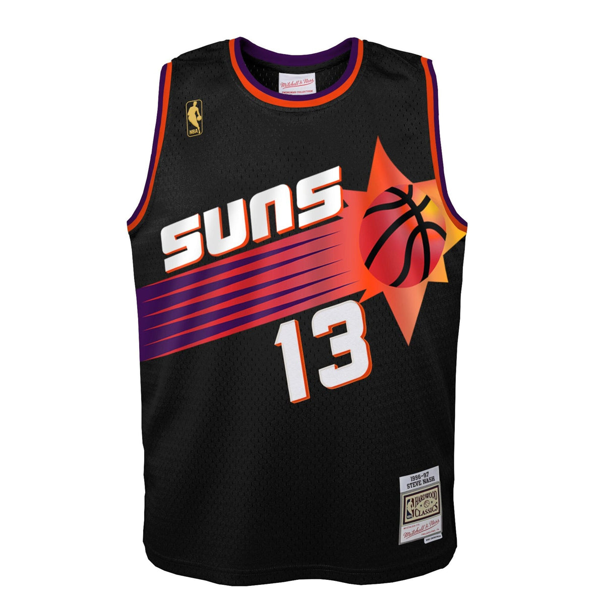 Phoenix Suns Steve Nash Hardwood Classics Jersey Steve Nash Jersey product image 2, provided for visual reference and
