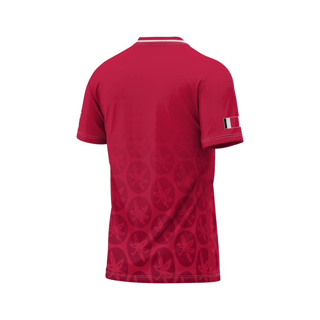 Ohio State Buckeyes Lightweight Soccer Fashion Jersey - Scarlet product image 4, provided for visual reference and product