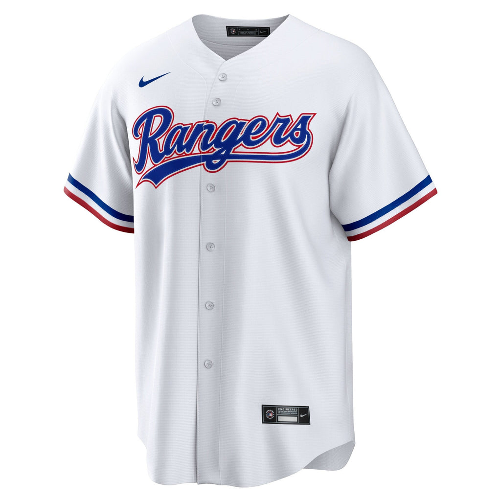 Texas Rangers Josh Jung White Replica Player Jersey product image 3, provided for visual reference and product detail review