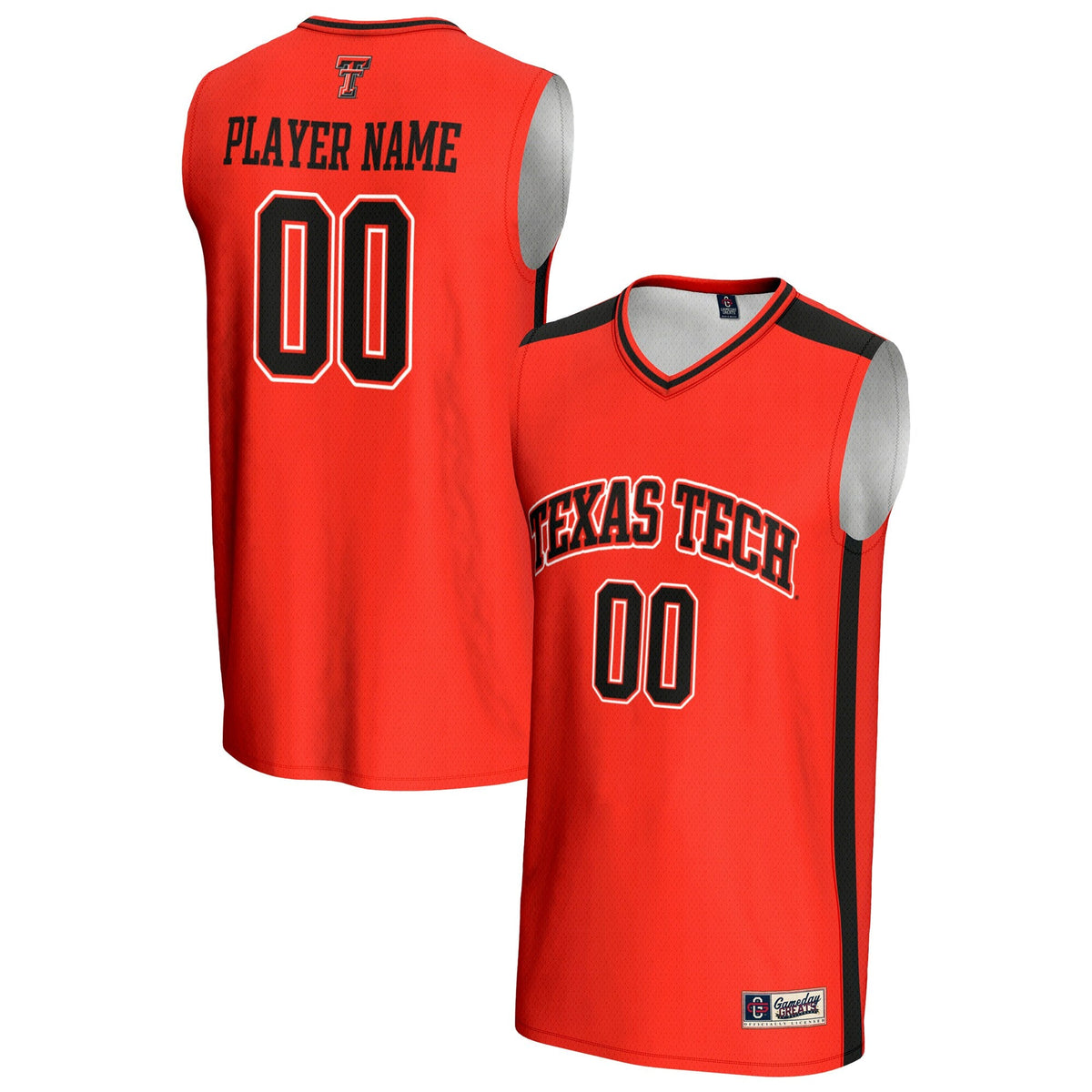 Texas Tech Red Raiders NIL Pick-A-Player Lightweight Basketball Jersey - Red product image 1, provided for visual reference