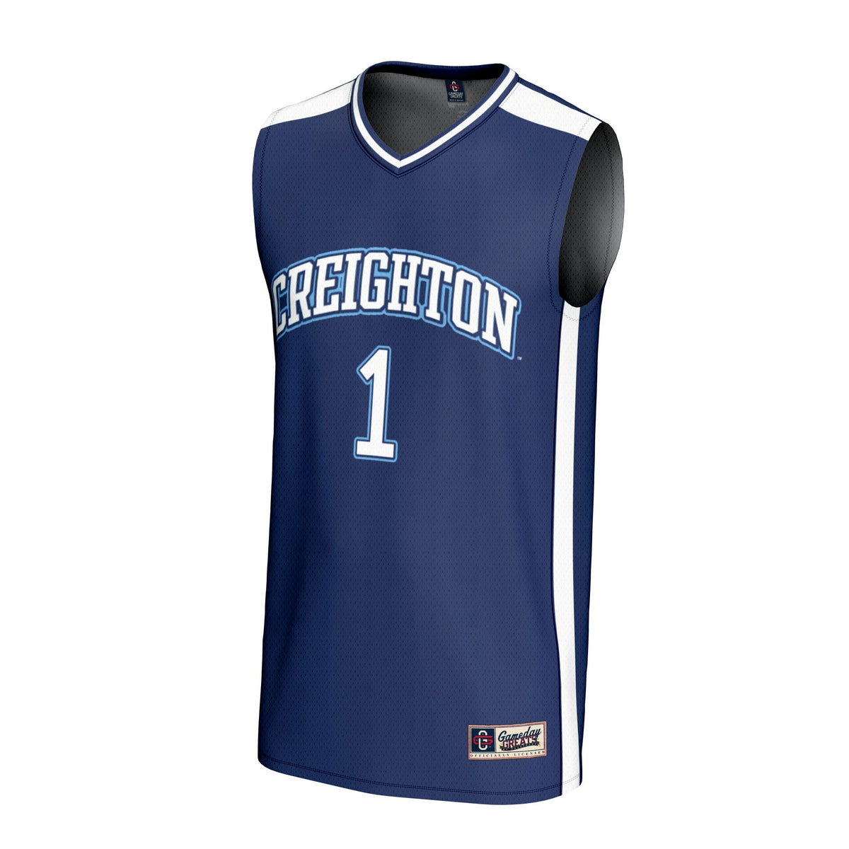 #1 Creighton Bluejays Lightweight Basketball Fashion Jersey - Blue product image 3, provided for visual reference and