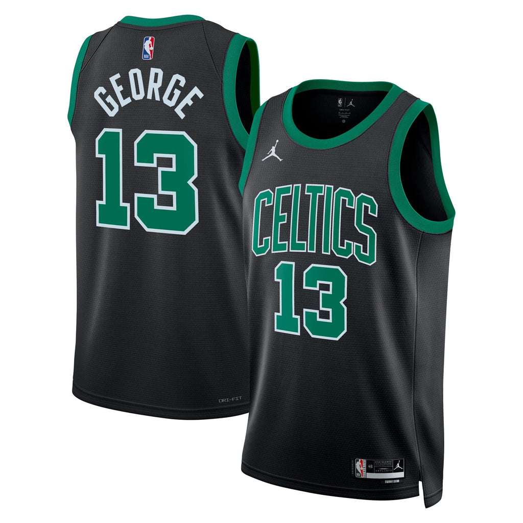 Boston Celtics Statement Edition Swingman Jersey - Black - Paul George product image 2, provided for visual reference and