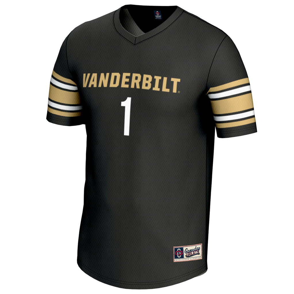 #1 Vanderbilt Commodores Lightweight Lacrosse Jersey - Black product image 3, provided for visual reference and product