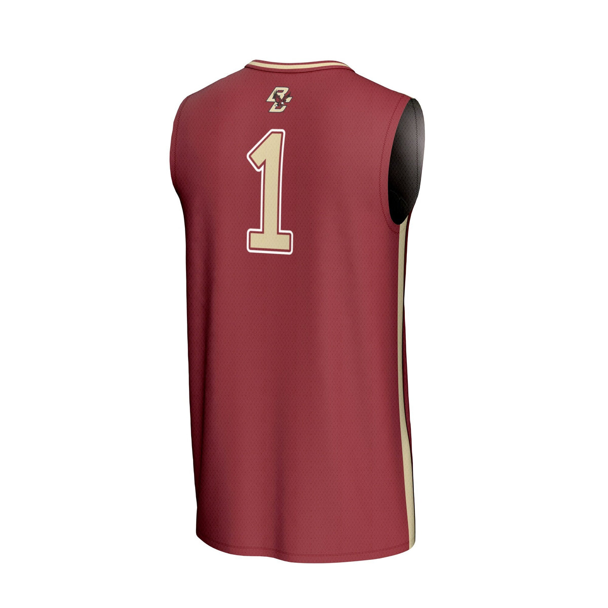 #1 Boston College Eagles Lightweight Basketball Fashion Jersey - Maroon product image 4, provided for visual reference and