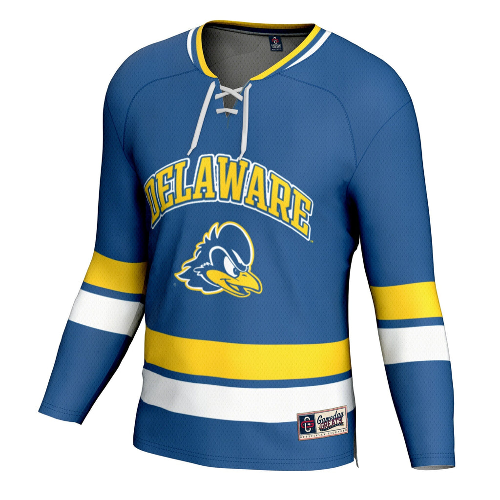 Delaware Fightin' Blue Hens Spirit Hockey Jersey - Royal product image 3, provided for visual reference and product detail