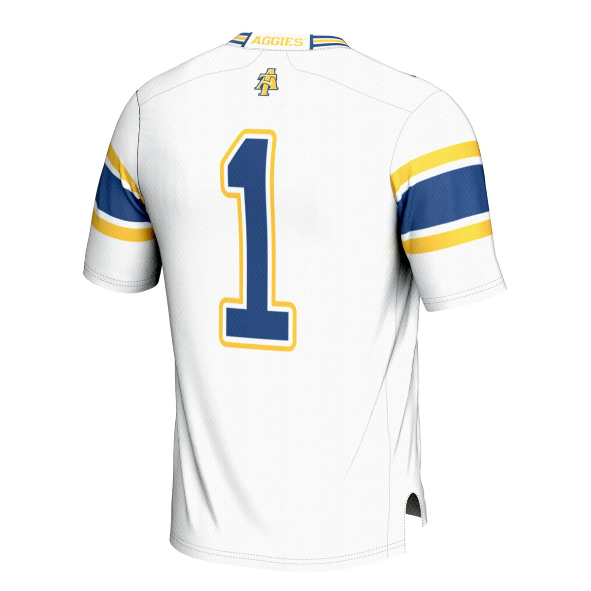 #1 North Carolina A&T Aggies Football Jersey - White product image 4, provided for visual reference and product detail review