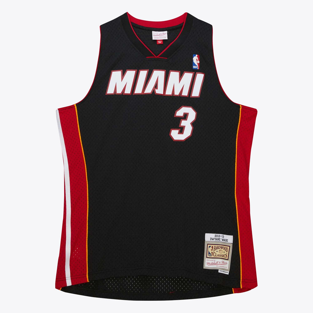 Miami Heat NBA Dwyane Wade 2012 Road Hardwood Classics Swingman Jersey product image 1, provided for visual reference and