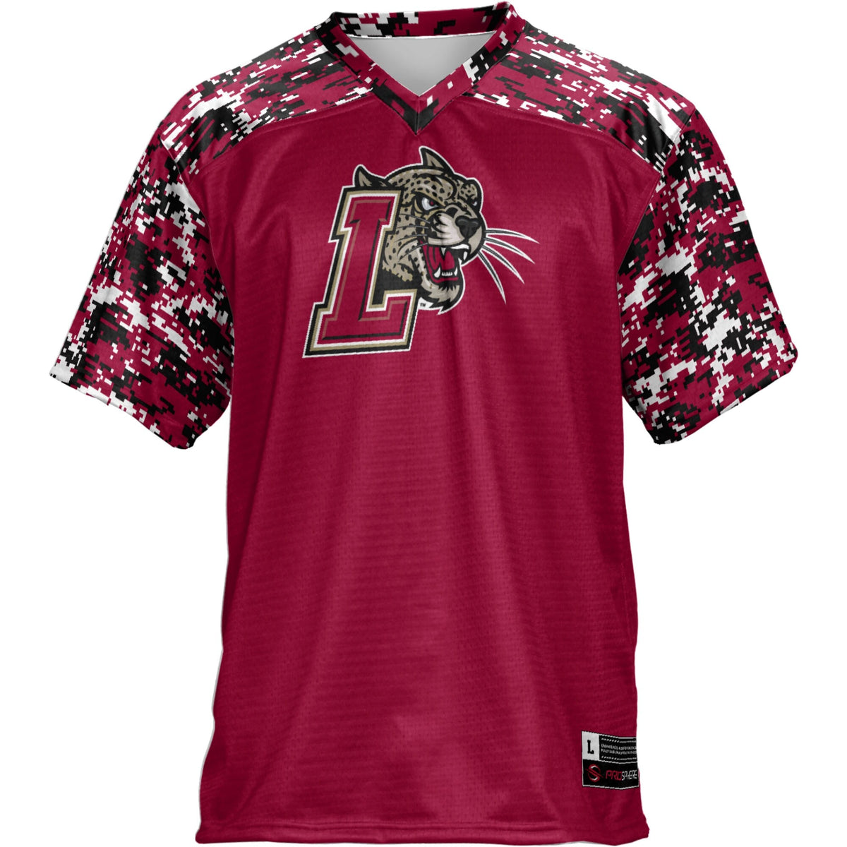 Lafayette College Leopards Football Jersey - Maroon product image 3, provided for visual reference and product detail review