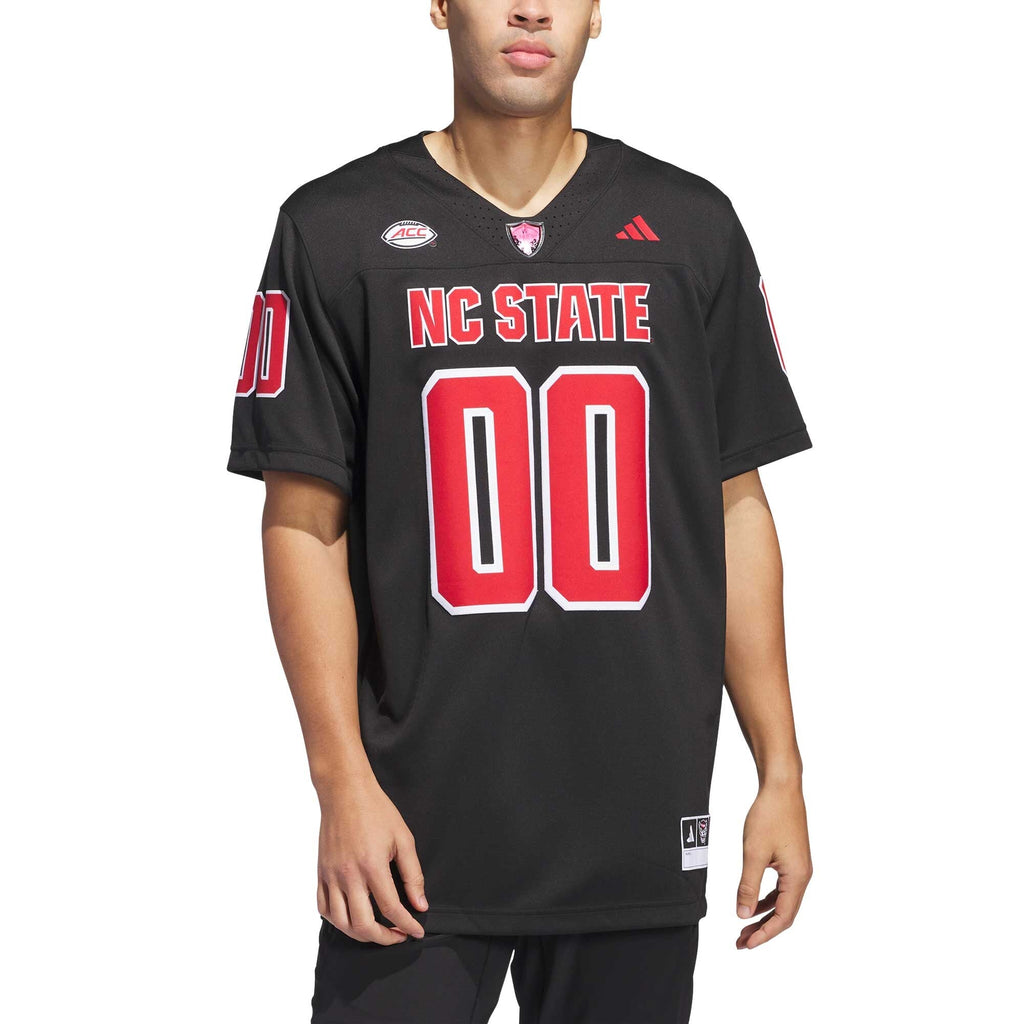 #00 Black NC State Wolfpack Premier Strategy Jersey product image 3, provided for visual reference and product detail review