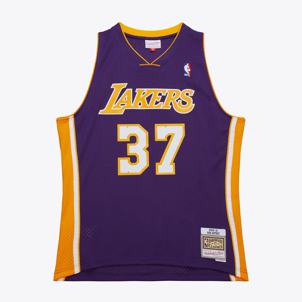Los Angeles Lakers Ron Artest 2009 Dark Authentic Jersey - Purple product image 3, provided for visual reference and product