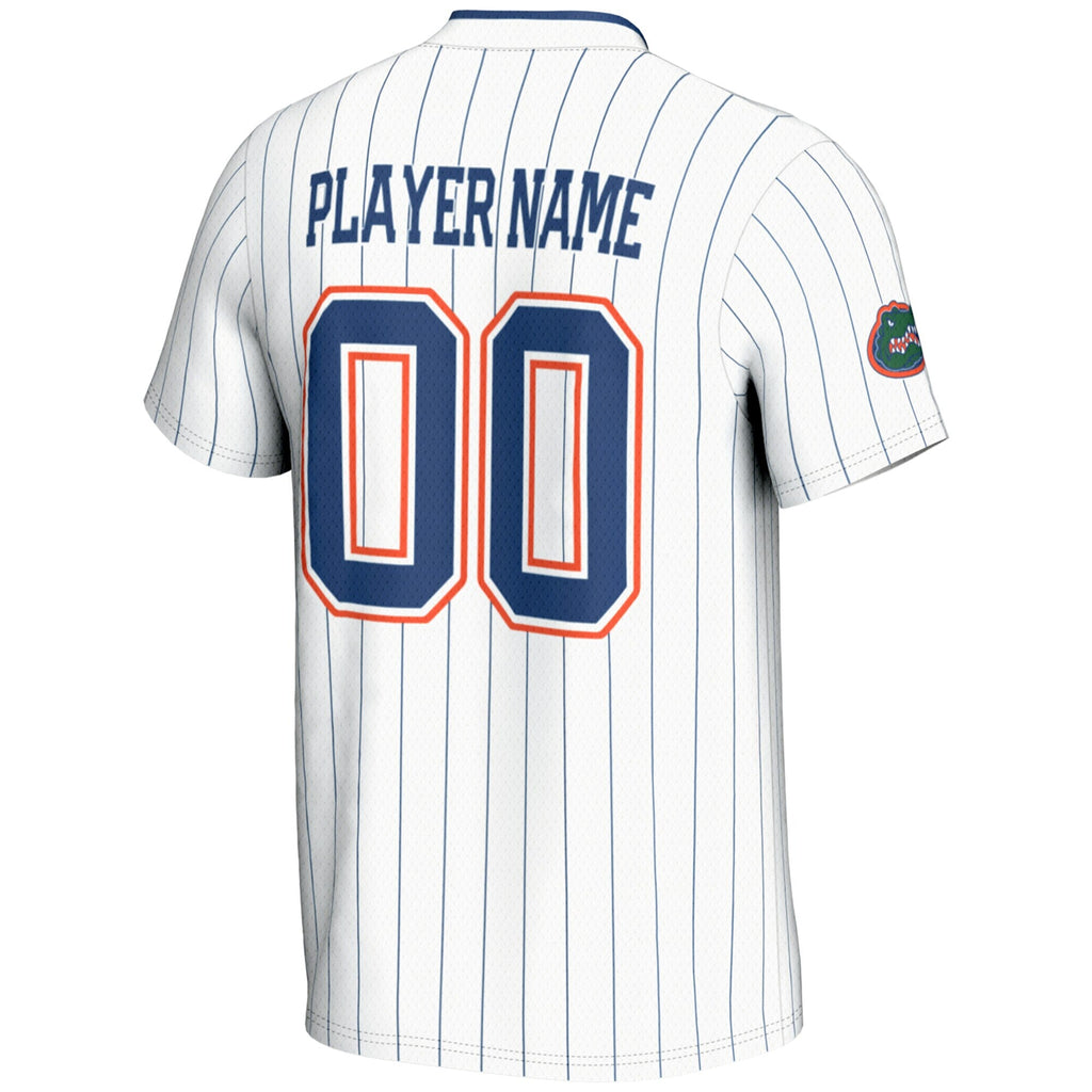 Florida Gators NIL Pick-A-Player Lightweight Softball Jersey - White product image 4, provided for visual reference and