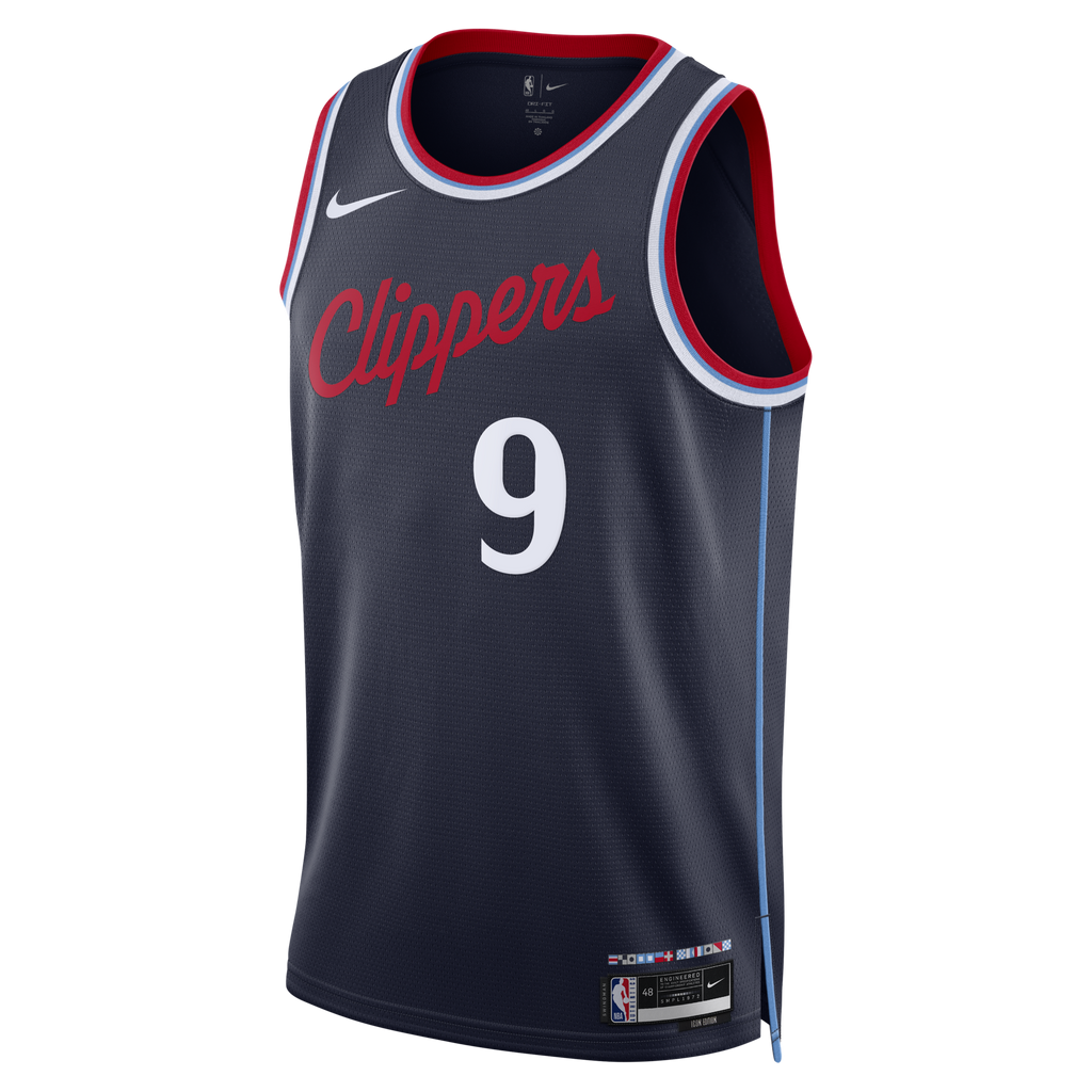 Los Angeles Clippers Replica Icon Edition Swingman Jersey - Navy - Bennedict Mathurin product image 3, provided for visual