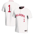 #1 Oklahoma Sooners Lightweight Softball Jersey - White product image 1, provided for visual reference and product detail