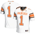 #1 Bowling Green St. Falcons Endzone Football Jersey - White product image 1, provided for visual reference and product
