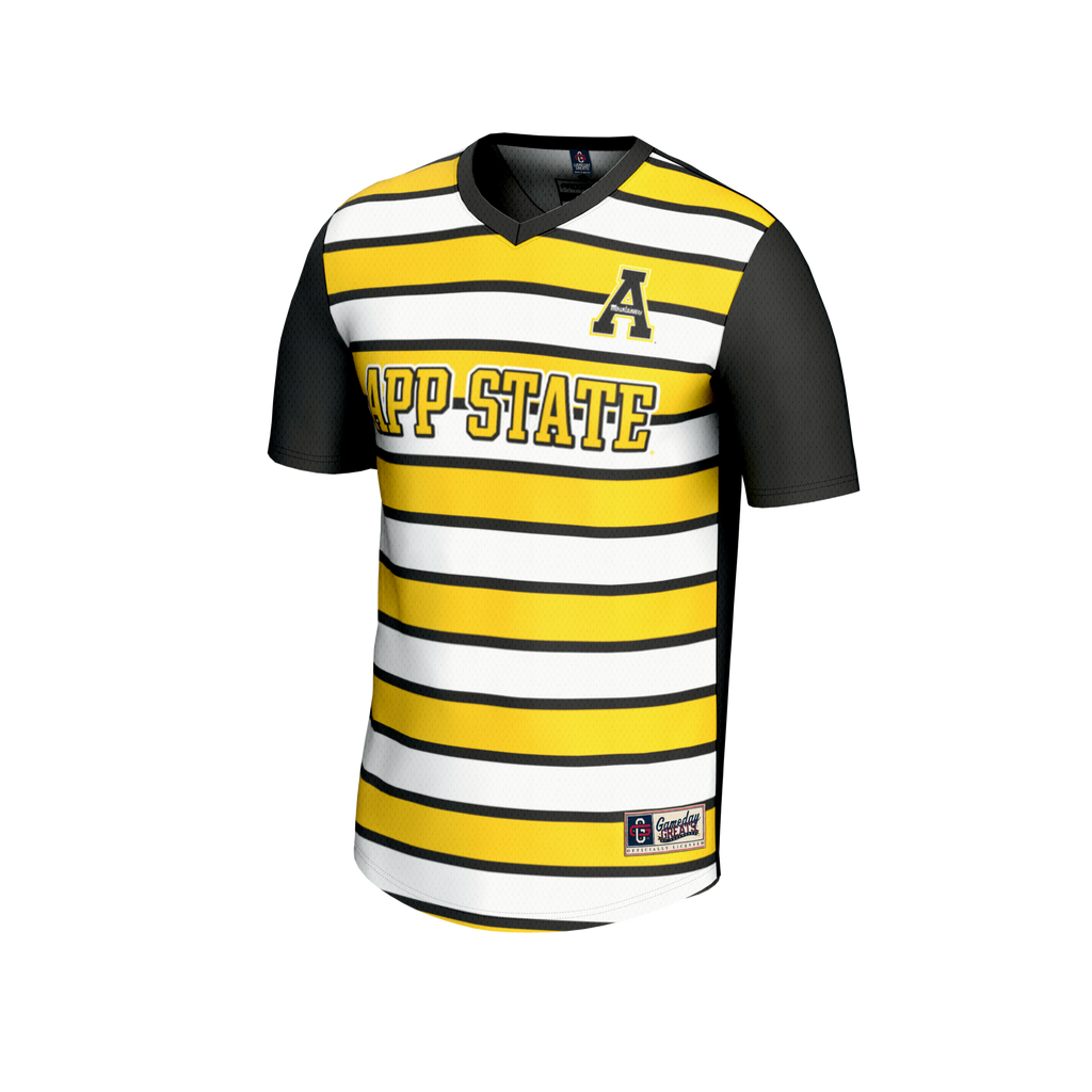 #25 Appalachian State Mountaineers Lightweight Soccer Fashion Jersey - Black product image 3, provided for visual reference