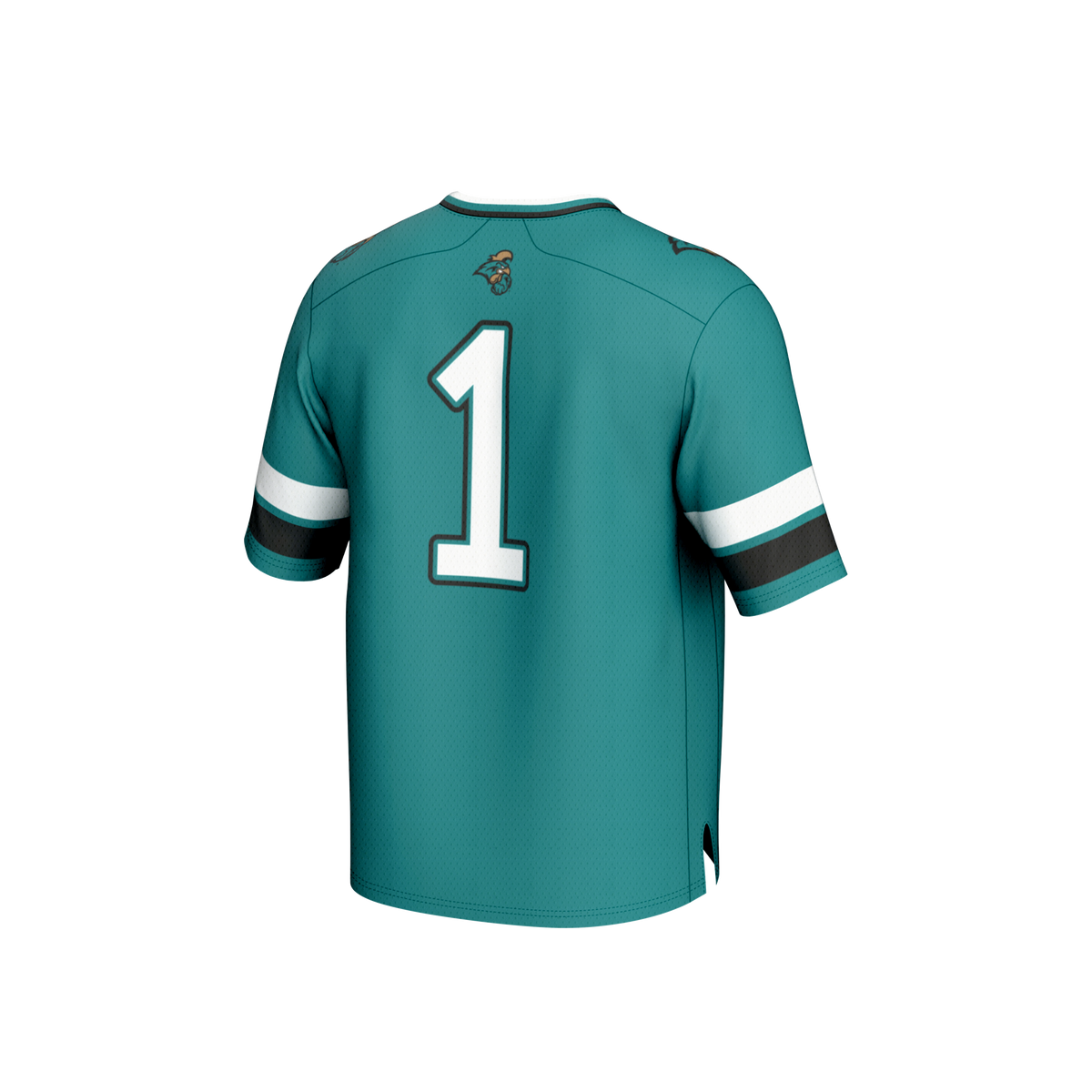 #1 Coastal Carolina Chanticleers Lightweight Collegiate Football Fashion Jersey - Teal product image 4, provided for visual