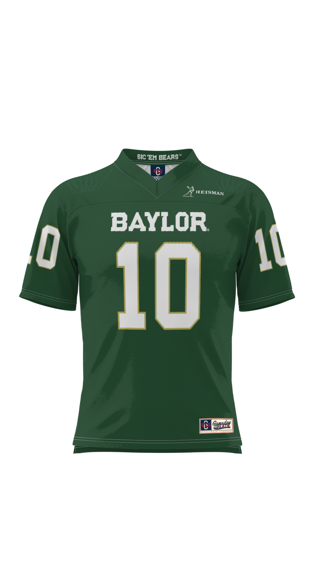 Robert Griffin III Baylor Bears Heisman Football Jersey - Green product image 3, provided for visual reference and product