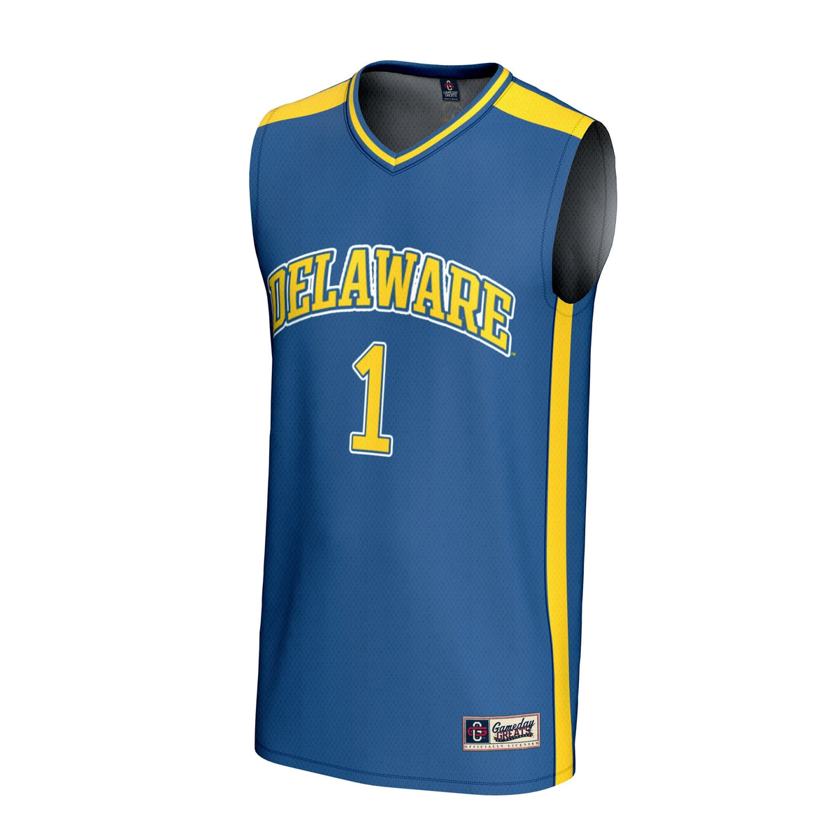 #1 Delaware Fightin' Blue Hens Lightweight Collegiate Basketball Fashion Jersey - Royal product image 3, provided for visual
