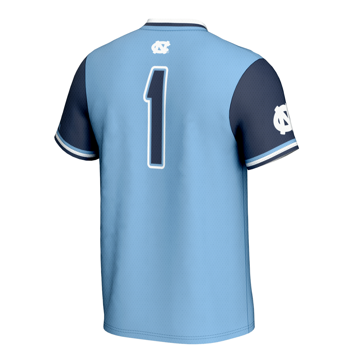 #1 North Carolina Tar Heels Lightweight Softball Jersey - Carolina Blue product image 4, provided for visual reference and