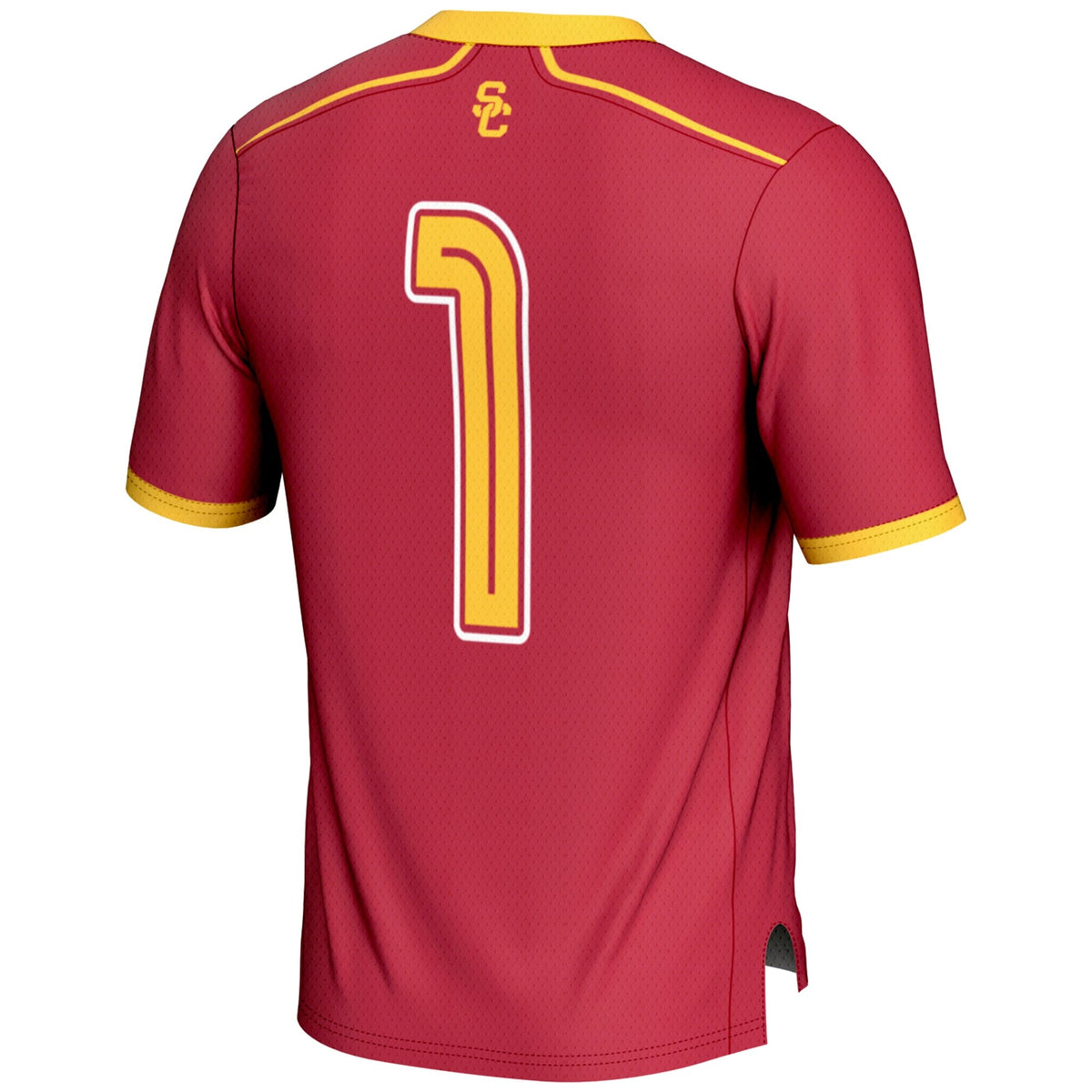 USC Trojans #1 Lightweight Lacrosse Jersey - Cardinal product image 4, provided for visual reference and product detail