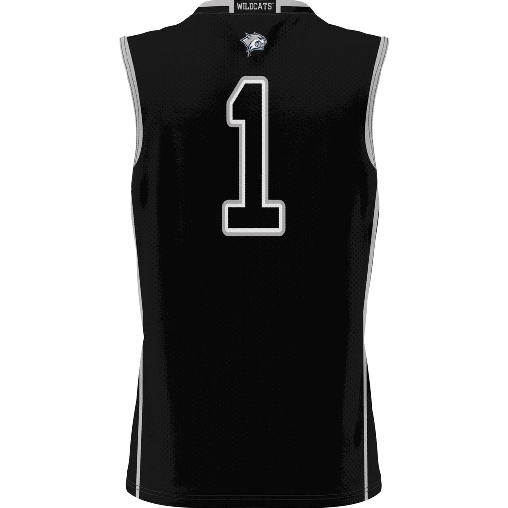 #1 New Hampshire Wildcats Lightweight Basketball Jersey - Black product image 4, provided for visual reference and product