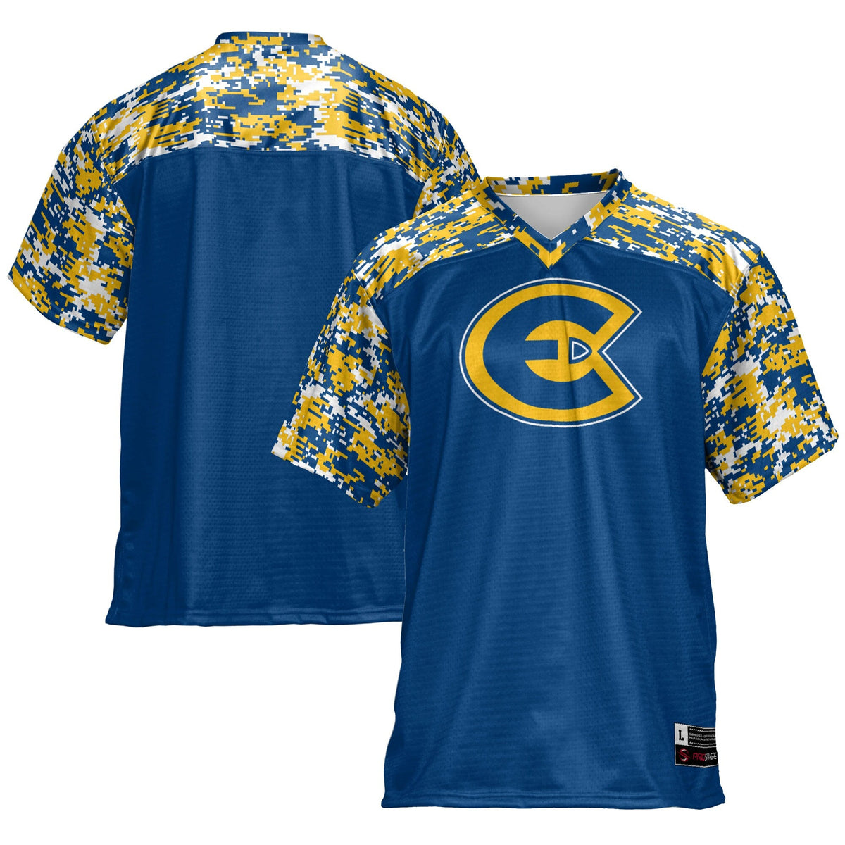 Wisconsin Eau Claire Blugolds Football Jersey - Navy product image 1, provided for visual reference and product detail review
