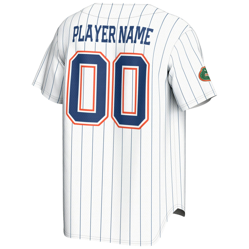 Florida Gators NIL Pick-A-Player Baseball Lightweight Jersey - White product image 4, provided for visual reference and