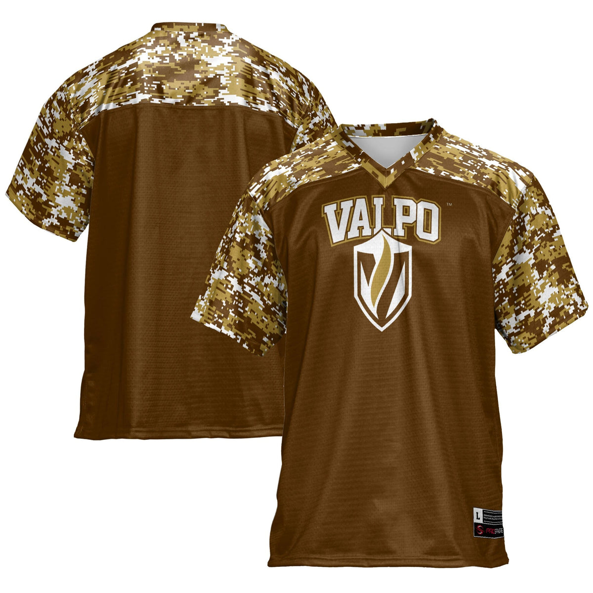 Valparaiso University Football Jersey - Brown product image 2, provided for visual reference and product detail review