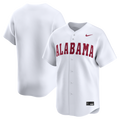 White Alabama Crimson Tide Alternate Limited Baseball Jersey product image 1, provided for visual reference and product