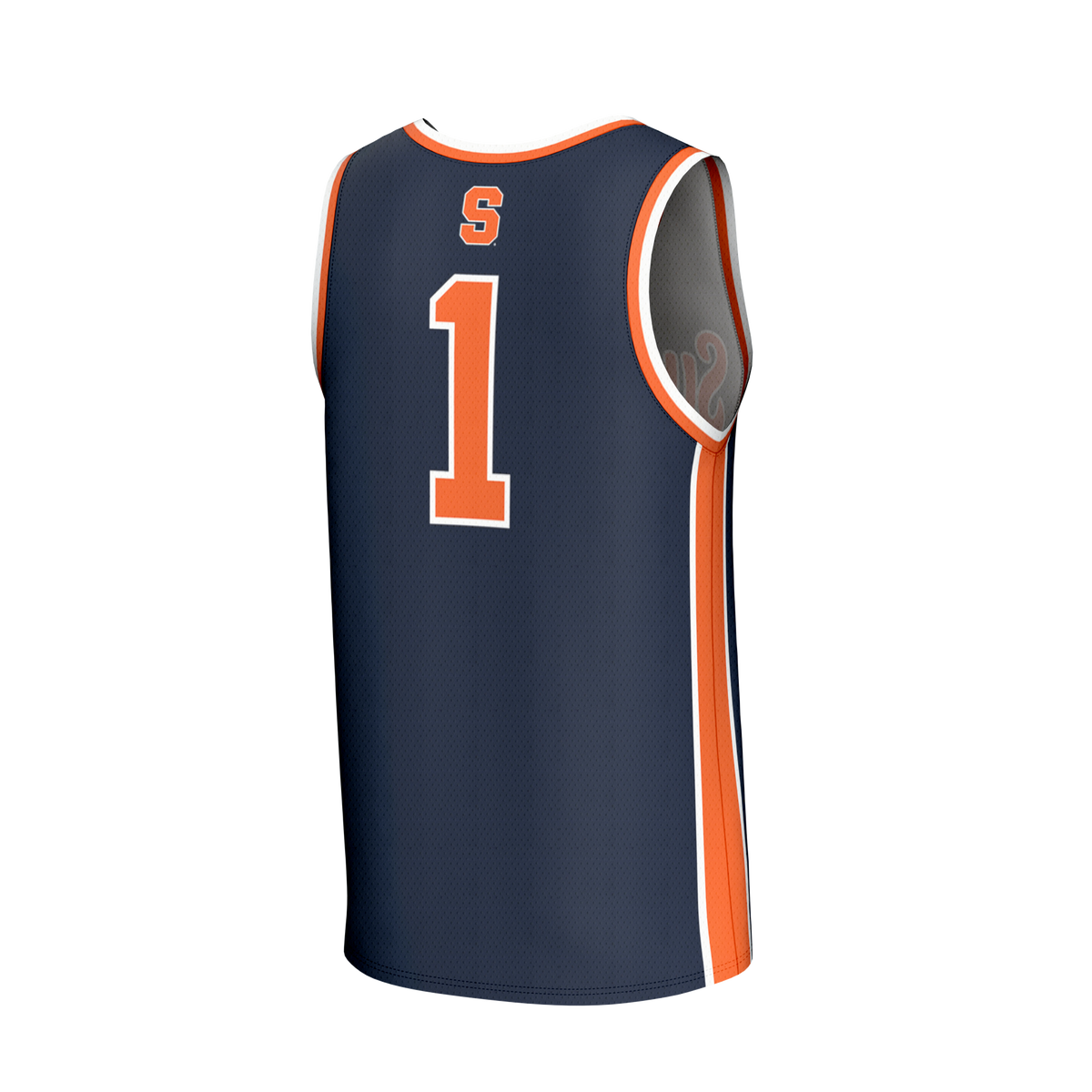 Syracuse Orange Lightweight Collegiate Basketball Fashion Jersey - Navy product image 4, provided for visual reference and