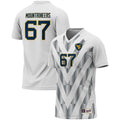 #1 West Virginia Mountaineers Lightweight Soccer Fashion Jersey - White product image 1, provided for visual reference and