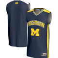 Michigan Wolverines Spirit Basketball Jersey - Navy product image 1, provided for visual reference and product detail review