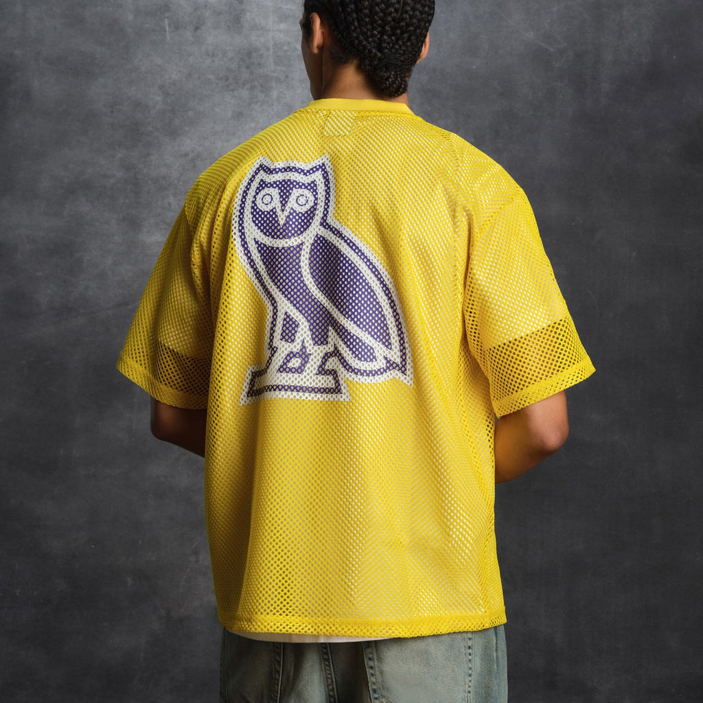 Los Angeles Lakers X OVO Mesh Football Jersey product image 9, provided for visual reference and product detail review