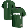 #1 Ohio Bobcats Lightweight Baseball Jersey - Green product image 1, provided for visual reference and product detail review