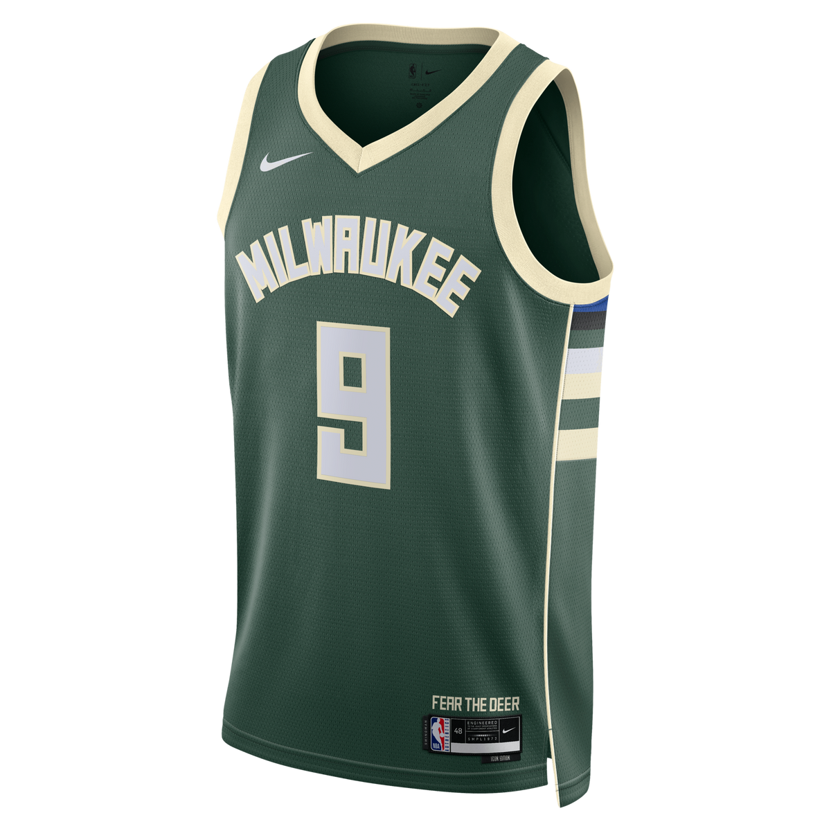 Milwaukee Bucks Icon Edition Swingman Jersey - White - Kel'el Ware product image 3, provided for visual reference and